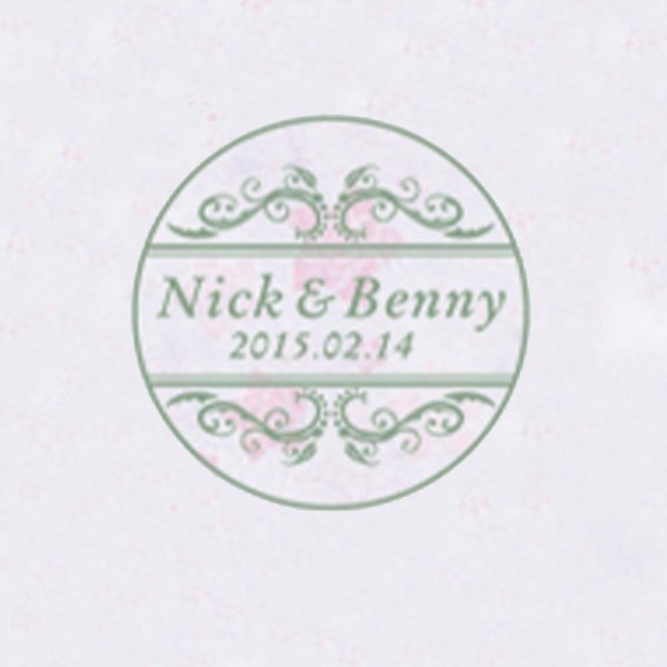 Personalized Initials with Date Wax Seal Stamp Design Your Own - Style 175-25MM