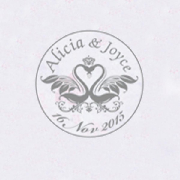 Personalized Initials with Date Wax Seal Stamp Design Your Own - Style 213-25MM