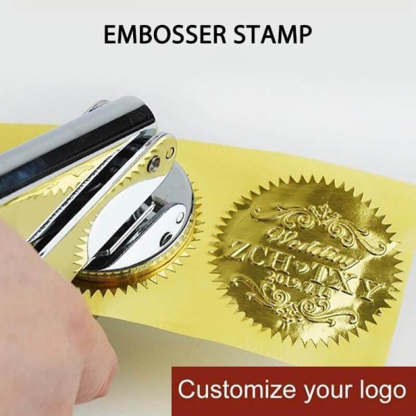 YOUR OWN FULL DESIGN - Custom Embossing Stamp / DIY Seals