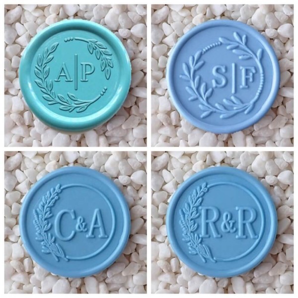 Personalized Couples Wax Seal Stamp - 25MM~50MM Round Size