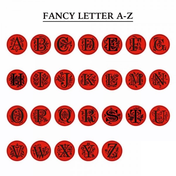 Fancy Letter A-Z &  Wax Seal Stamp