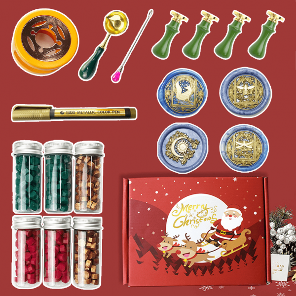 2021 Christmas Offers - Wax Seal Stamp Christmas Set (Use Code 